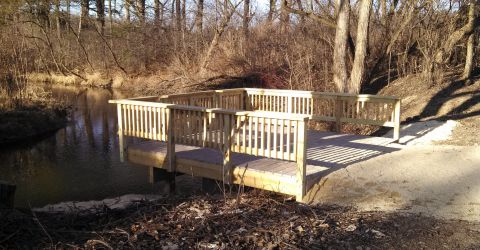 Handicap Accessible Fishing Pier on Black Earth Creek