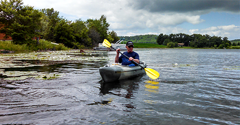 Kayaking on Fish Lake