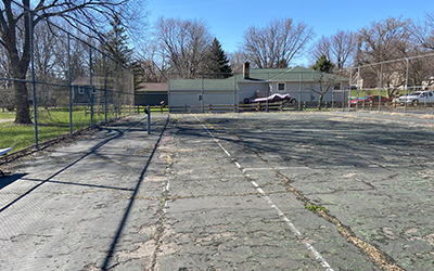 Photo of the tennis court now