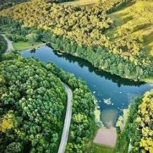 Ariel view of Stewart Lake 