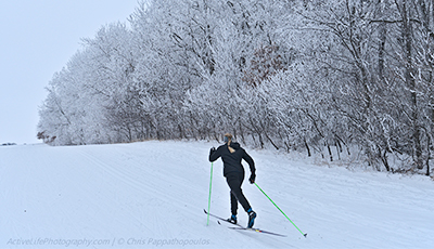 Person skiing at McCarthy Youth and Conservation Park