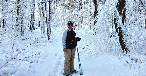 Snowshoeing at Anderson Farm County Park